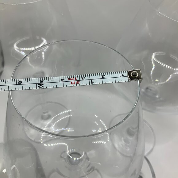 OitiO Red Crystal Wine Glasses Set of 4 Long Stem  23 oz with Wine Stopper - Picture 5 of 10